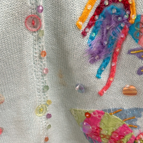 Colorful Fish Cardigan Sweater - Picture 3 of 6